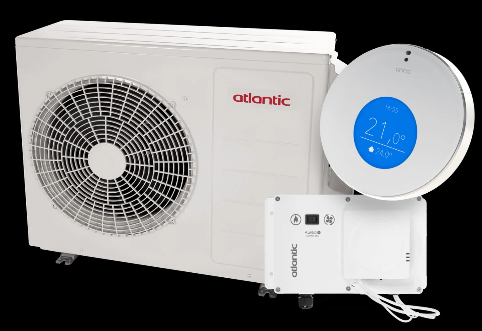 Atlantic Aurea hybride set met Anna thermostaat en controlbox